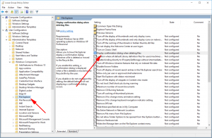Enable Windows 10 Explorer File Delete Confirmation