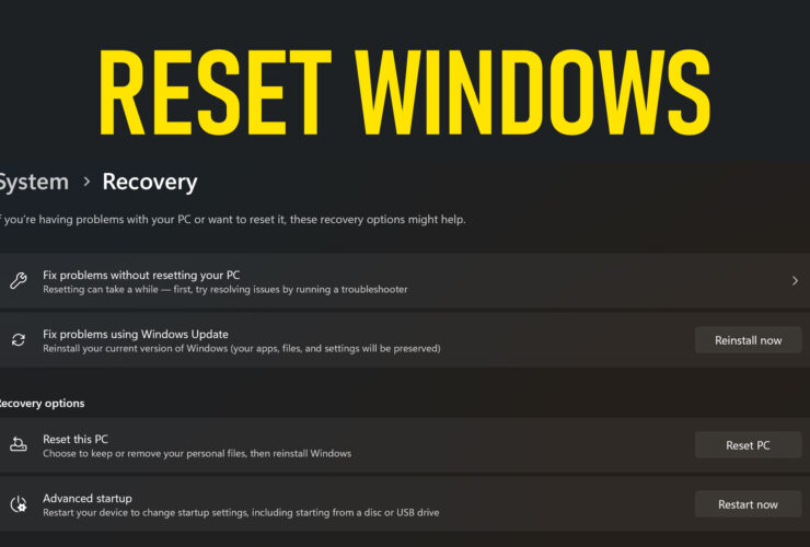 Reset Windows 11