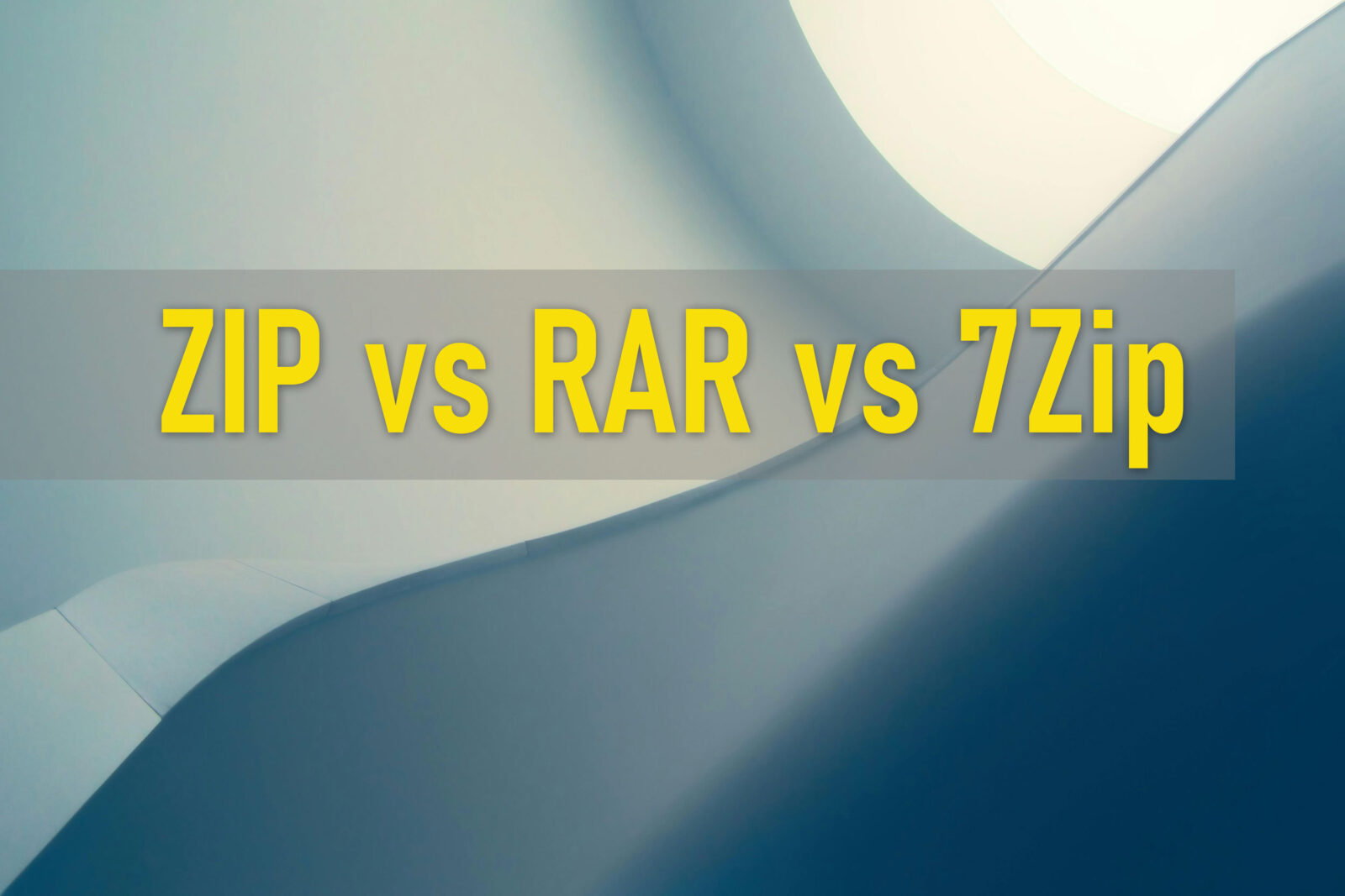 ZIP vs RAR vs 7Zip